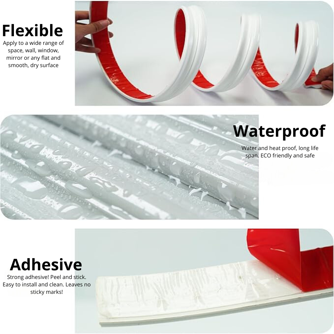 Selbstklebende und flexible Wandverkleidung