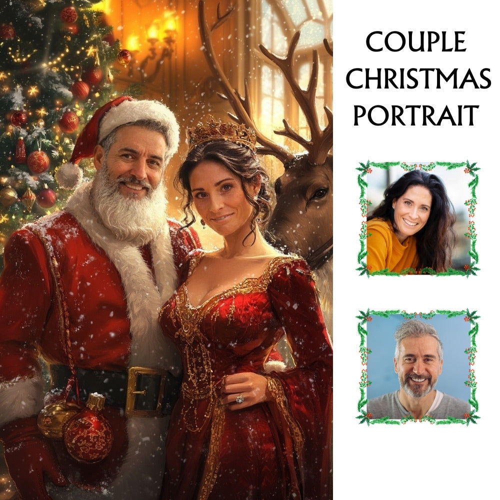 Mr & Mrs Claus | Anpassad Porträtt